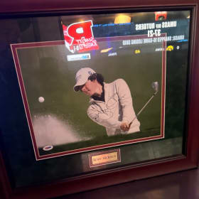 Rory McIlroy Signed Framed JSA Authenticated Signature Photo item