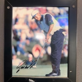 Tiger Woods Signed Framed Picture item