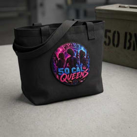 50 Cal Queen Tote Bag item