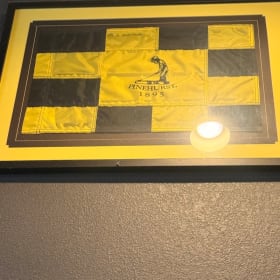Framed Checkered Pinehurst Flag item