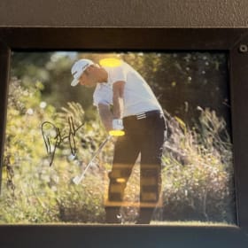 Dustin Johnson Signed Framed Photo item