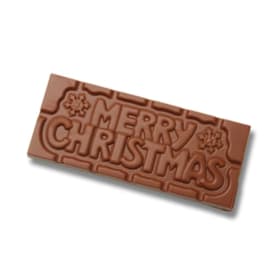 Photo of "Merry Christmas" MILK Chocolate Bar