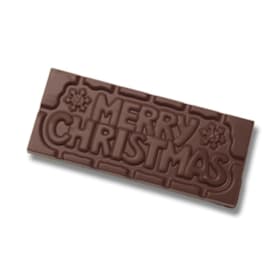 Photo of "Merry Christmas" DARK Chocolate Bar