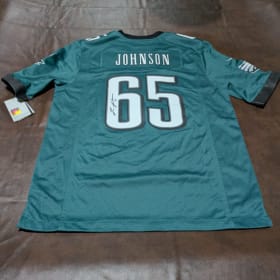 Signed Lane Johnson Philadelphia Eagles Jersey item