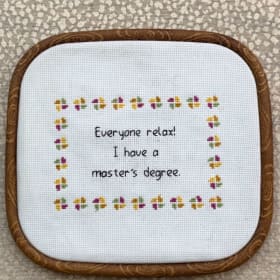 Photo of Framed 5" x 6" Needlework