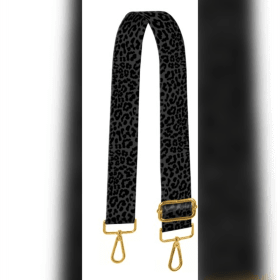 Grey Leopard Print Bag Strap item