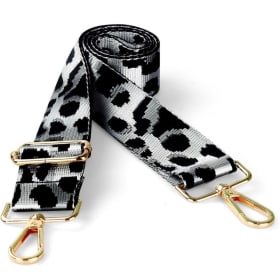 White Leopard Print Bag Strap item