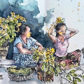 Khin May Moe - Padauk flower ladies after Thingyan item