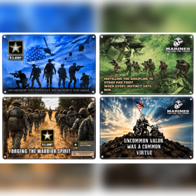Army Warrior Spirit Metal Sign item