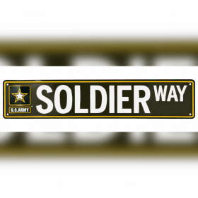Military Street Sign Soldier Way 24" item
