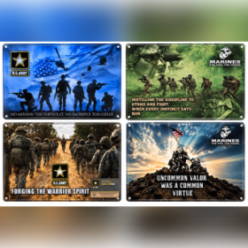 Army No Mission Too Difficult Metal Sign item