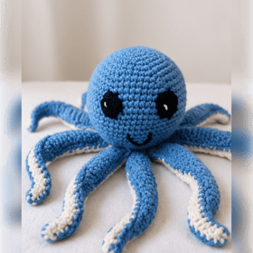 Handmade Crochet Octopus item