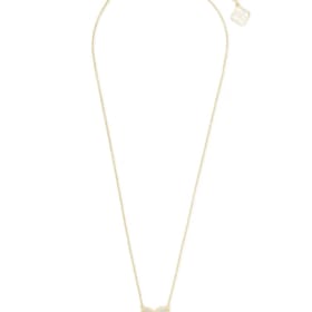 Photo of Kendra Scott Ari Heart Gold Pendant and Huggie Earrings