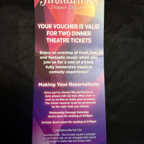 Calgary Jubilations Dinner Theatre Experience for Two item