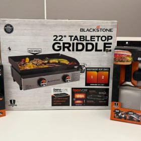 Photo of Blackstone Griddle, Smash Burger Kit and Cleaning Kit