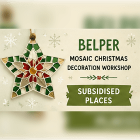 Photo of MOSAIC CHRISTMAS DECORATION WORKSHOPS!  Belper - subsidised