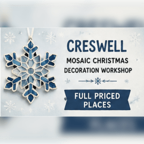 Photo of MOSAIC CHRISTMAS DECORATION WORKSHOPS!-Creswell - 17th Nov