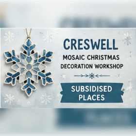 Photo of MOSAIC CHRISTMAS DECORATION WORKSHOPS!-Creswell - Subsidised