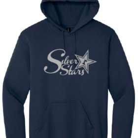 Photo of Logo Hoodie, Adult (Silver Glitter Vinyl)