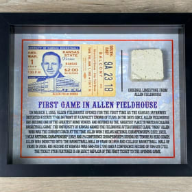 Photo of Allen Fieldhouse Framed Limestone