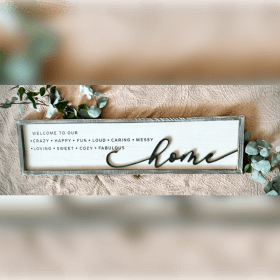 Reversible Welcome Sign item