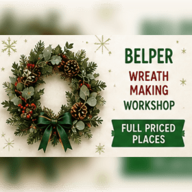 Photo of Christmas wreath making workshop - Belper - 28th Nov