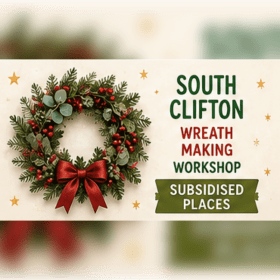 Photo of Christmas wreath making workshop - South Clifton- Subsidised