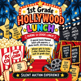 1st Grade Hollywood Lunch item