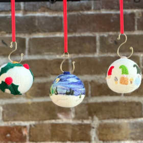 Needle Felted Holiday Ornaments item