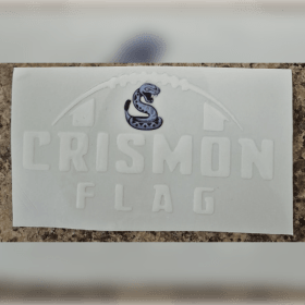 3" White Decal item