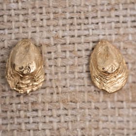 14kt Gold Oyster Shell Earrings item
