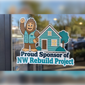 Storefront window cling item