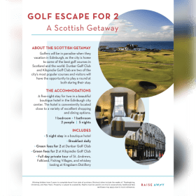Photo of Scottish Golf & Tour Getaway for Two ($7450 Value)