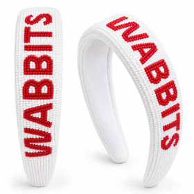 White Fully Beaded Wabbits Headband item