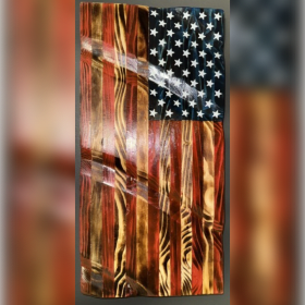 Photo of Handmade Wooden American Flag
