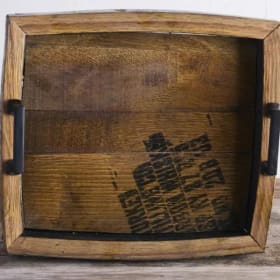 Photo of Whiskey barrel serving tray & Flight Board