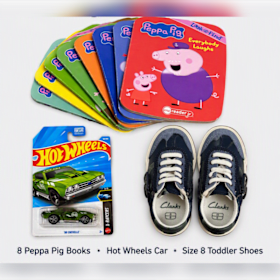 Photo of Kid Pack - Size 8 Toddler Shoes, Book Set, Hot Wheels
