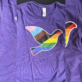 Women's Purple Pride DOVE T-Shirt item