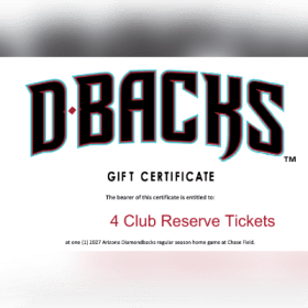 4 Club Reserve Tickets | $240+ Value item