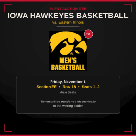 Photo of 2 Tickets @ Iowa vs. Eastern Illinois Men's Basketball