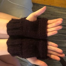 Hand Knit Fingerless Gloves item