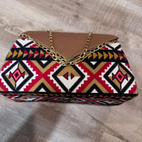 Photo of Camel Leather & Canvas Western Handbag (from Calgary)