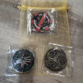 Photo of Set of 3 "Extreme Caching" Geocoin Club Geocoins