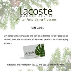 Gift Cards item