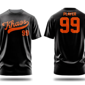 Dryfit T-shirt (Classic Black / Orange) item