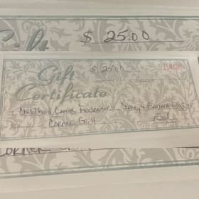 Photo of $25 Corner Grill Gift Certificate 