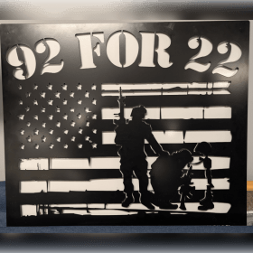 Photo of 92 For 22 Metal Flag 3x2