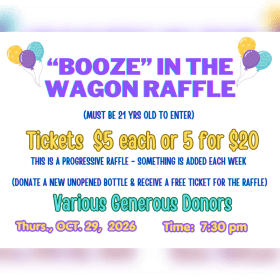 "Booze in the Wagon" Raffle item