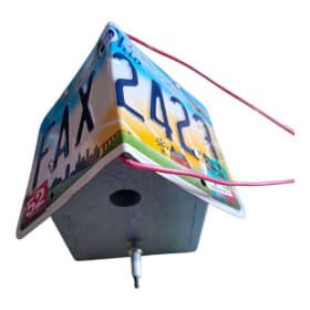 Bird House Raffle - FAX 2423 License Plate Roof item