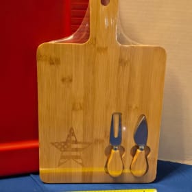 Photo of H-2 - Happy 4th of July cheese board 14 x 9 with utensils